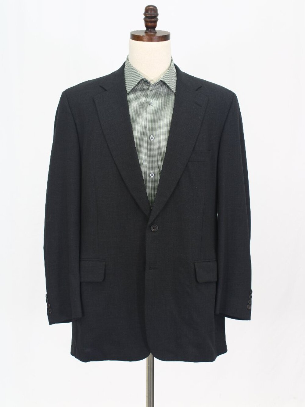 Paul Stuart 44L Gray Blazer Sport Coat Jacket 2-Button Solid W609